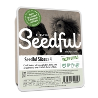 Living Seedful Bread Slices Green Olives 275 Gram