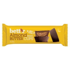 Bett'r Organic Almond Butter Cups 3 x 13 Grams