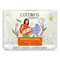 Cottons Organic Maternity Pads 10 Pieces