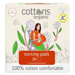 Cottons Organic Nursing Pads 30 Pieces
