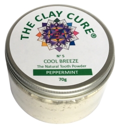 The Clay Cure Tooth Powder Peppermint 70 Grams