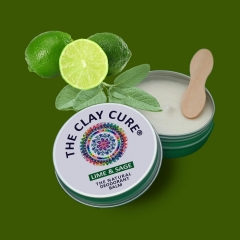 The Clay Cure Lime & Sage Deodorant Balm 60 Gram