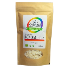 Original Superfoods Biologische Kokos Chips 200 Gram Aanbieding