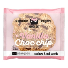 Kookie Cat Biologische Vanilla & Chocolate Chip Cookie 50 Gram