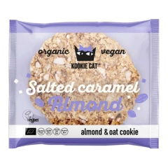 Kookie Cat Biologische Salted Caramel Almond Cookie 50 Gram