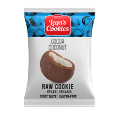 Leya's Cookies Biologische Raw Cacao Coconut Cream Cookie 25 Gram