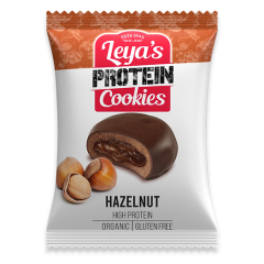 Leya's Protein Cookies Biologische  Chocolate Coated Hazelnut Cookies 40 Gram