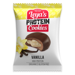 Leya's Protein Cookies Biologische Chocolate Coated Vanilla Cookies 40 Gram