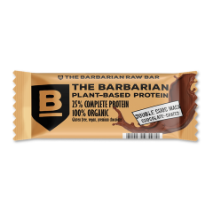 The Barbarian Biologische Chocolate Coated Double Choc & Maca Protein Bar 68 Gram