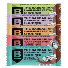 The Barbarian Organic Chocolate Coated Protein Bar Mix bag