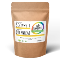 Original Superfoods Organic Buckwheat 2000 Grams  Refill Bag