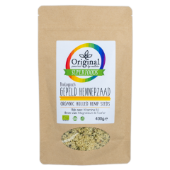 Original Superfoods Biologische Hennepzaad Gepeld 400 Gram