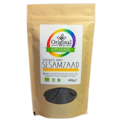 Original Superfoods Organic  Black Sesameseed 400 Grams