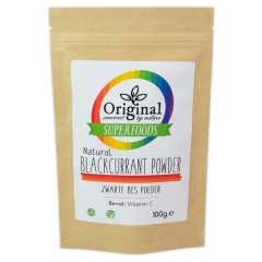 Original Superfoods Natural Blackcurrant (Zwarte Bes) Poeder 100 Gram