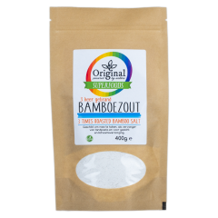 Original Superfoods Bamboo Salt 3 x Roasted 400 Grams