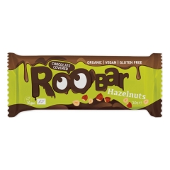 Roobar Biologische Chocolate Covered Hazelnut Bar 30 Gram