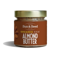 Sun & Seed Biologische Raw Almond Butter 200 Gram
