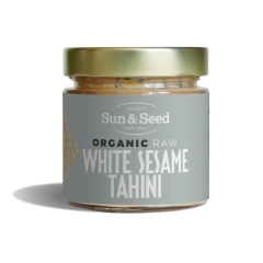 Sun & Seed Organic Raw White Sesame Tahini 200 Grams