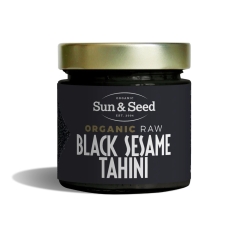 Sun & Seed Organic Raw Black Sesame Tahini 200 Grams