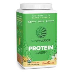 Sunwarrior Biologisch Classic Proteinpulver Vanille 750 Gramm