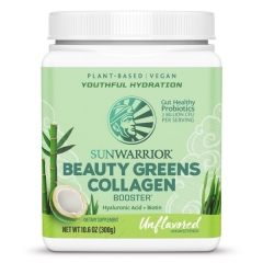 Sunwarrior Beauty Greens Collagen Booster Naturel 300 Gram