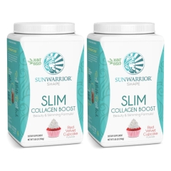 Sunwarrior Shape Slim Collagen Boost Red Velvet 750 Gram Aanbieding 1 + 1 Gratis