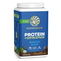 Sunwarrior Warrior Blend Organic Protein + Greens Chocolate 750 Grams