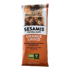 Sesamis Organic Orange Choco Bar 34 Gram x 3