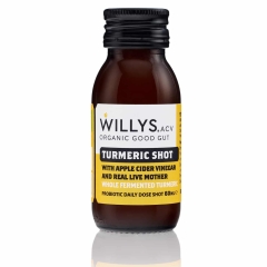 Willy's Biologische Live Turmeric & Honey Apple Cider Vinegar Shot 60 ml
