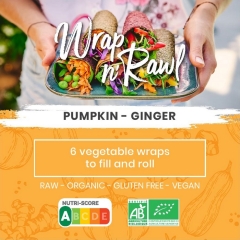 Version Crue Biologische Wrap n' Rawl Pumpkin-Ginger Wraps 