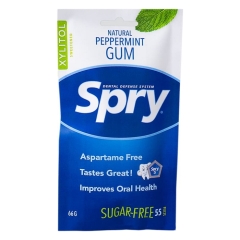 Spry Xylitol Kauwgom Pepermunt 55 Stuks