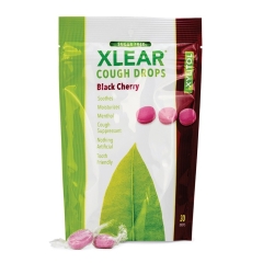Xlear Cough Drops Natural Black Cherry Sugar Free 30 Stuks