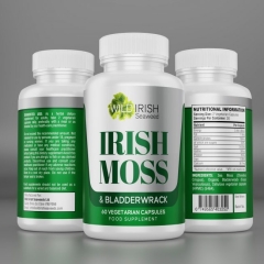 Wild Irish Seaweed Irish Moss & Bladderwrack 60 V-Caps