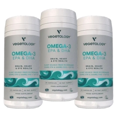 Vegetology 1x3 Omega-3 EPA & DHA 60 V-Caps 