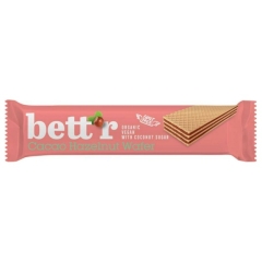 Bett'r Biologische Cacao Hazelnut Wafer 30 Gram