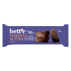 Bett'r Biologische Hazelnut Butter Cups 3 x 13 Gram