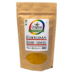 Original Superfoods Biologische Kurkuma (Geelwortelpoeder) 150 Gram