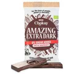 Chokay Organic Amazing Extra Dark Bar 70 Grams