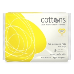 Cottons Pre-Menopauze Maandverband 8 Stuks