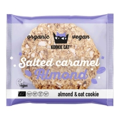 Kookie Cat Organic Salted Caramel Almond Cookie 50 Grams