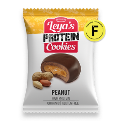 Leya's Protein Cookies Biologische Chocolate Coated Peanut Butter Cookies 40 Gram