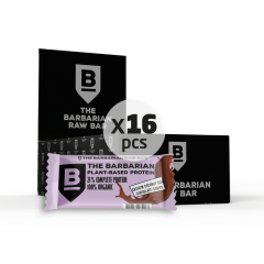 The Barbarian Organic Chocolate Coated Cashew Coconut & Chia Protein Bar Box