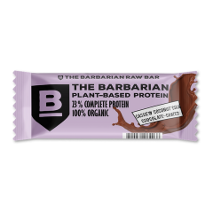 The Barbarian Organic Chocolate Coated Cashew Coconut & Chia Protein Bar 68 Grams