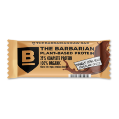 The Barbarian Organic Chocolate Coated Double Choc & Maca Protein Bar 68 Grams