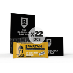 The Barbarian Biologische Spartan Lemon Protein Bar Box Aanbieding