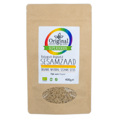 Original Superfoods Biologische Sesamzaad Ongepeld 400 Gram