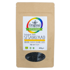 Original Superfoods Organic  Black Sesameseed 400 Grams