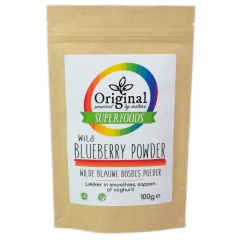 Original Superfoods Wild Blueberry (Blauwe Bosbes) Poeder 100 Gram