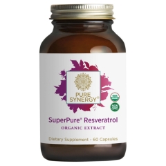 Pure Synergy Organic SuperPure Resveratrol Extract 60 V-Caps