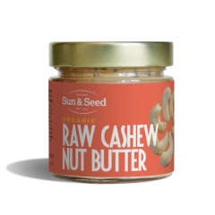 Sun & Seed Biologische Raw Cashew Nut Butter 200 Gram